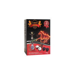 Кокосове вугілля для кальяну Garden великий кубик (1 кг, 72 шт, р25)