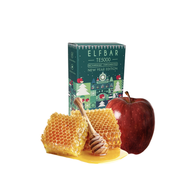 Elf Bar Christmas Edition TE5000 Honey Apple (Медовое Яблоко) Одноразовый POD