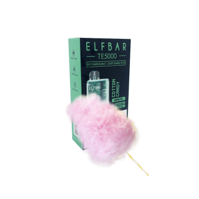 Elf Bar TE5000 Cotton Candy (Солодка Вата) Одноразовий POD