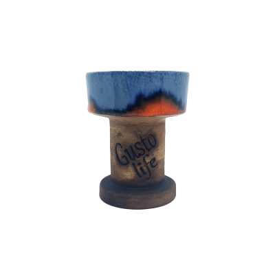 Глиняна чаша Gusto Bowls Rook Blue Orange (Синій Помаранчевий)