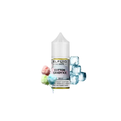 Жидкость Elfliq Cotton candy Ice (Сладкая вата Лёд, 30 мл)
