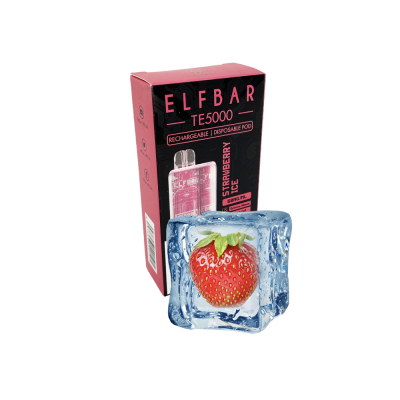 Elf Bar TE5000 Strawberry Ice (Клубника Лёд) Одноразовый POD