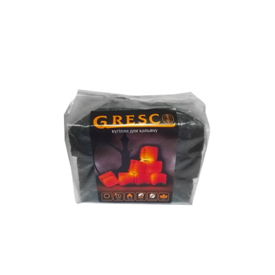 Горіхове вугілля для кальяну Gresco (0,5 кг, 36 шт, р25, без коробки)