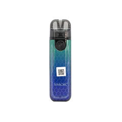 Smok Novo 4 Mini 900 Green Blue Cobra (Зелёно-Синий, с картриджем) Многоразовый POD