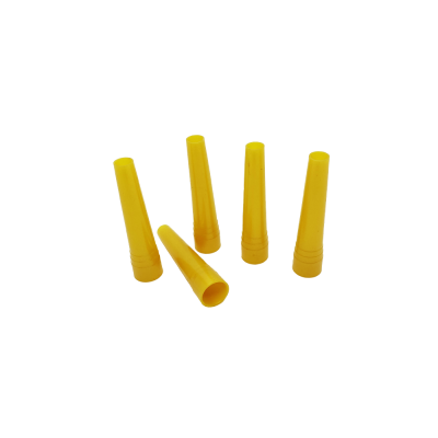 Одноразовые мундштуки для кальяна XXL (Жёлтый, конус, 100 шт/уп)