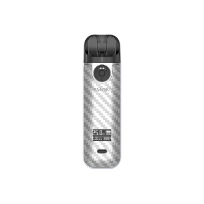 Smok Novo 4 800 Silver Carbon Fiber (Металік, з картриджем) Багаторазовий POD