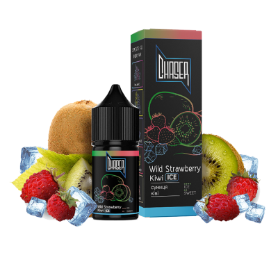 Жидкость Chaser Black Kiwi Wild Strawberry Ice (Киви Земляника Лёд, 50 мг, 30 мл)