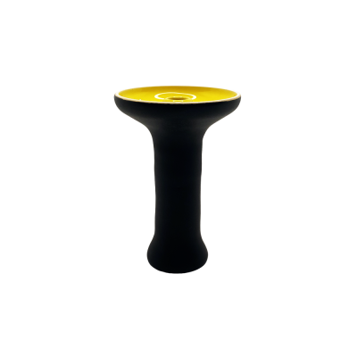 Чаша 2x2Hookah Medium Black yellow matt (Жёлтый, Чёрный)