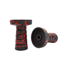 Глиняна чаша Gusto Bowls Harmony Black Glaze Black Red (червоно-чорне поливання)