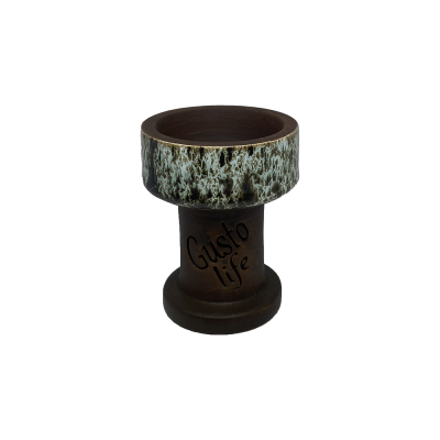 Глиняна чаша Gusto Bowls Rook White Green (Білий, Зелений)