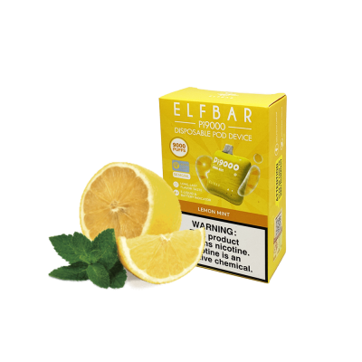 Elf Bar Pi9000 Lemon mint (Лимон мʼята) Одноразовий POD