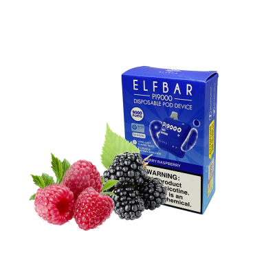 Elf Bar Pi9000 Berry raspberry (Малина Єжевика) Одноразовий POD 20282 Elf Bar Pi9000 Berry raspberry (Малина Єжевика) Одноразовий POD