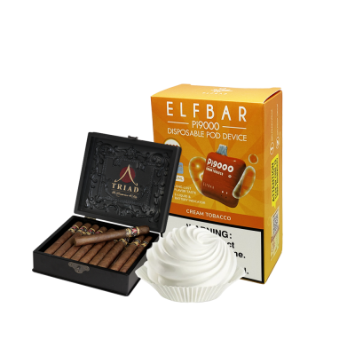 Elf Bar Pi9000 Cream tobacco (Тютюн Вершки) Одноразовий POD