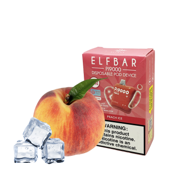 Elf Bar Pi9000 Peach ice (Персик Лід) Одноразовий POD 20289 Elf Bar Pi9000 Peach ice (Персик Лід) Одноразовий POD