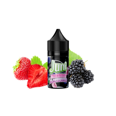 Рідина Juni Silver Ice Strawberry Blackberries (Полуниця Ожина, 50 мг, 30 мл)