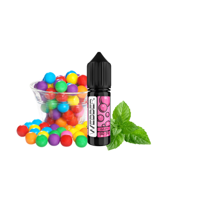 Рідина Webber Salt Mint Bubble Gum (М'ята Жуйка, 50 мг, 15 мл)