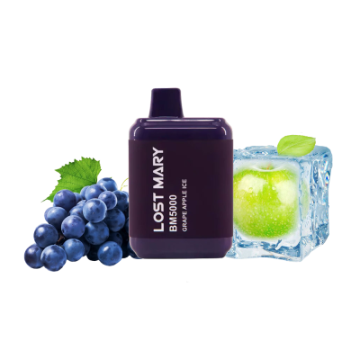 Lost Mary BM5000 Grape apple ice (Виноград Яблуко Льод) Одноразовий POD