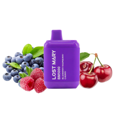 Lost Mary BM5000 Blueberry raspberry cherry (Чорниця Малина Вишня) Одноразовий POD