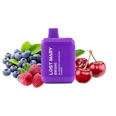 Lost Mary BM5000 Blueberry raspberry cherry (Черника Малина Вишня) Одноразовый POD