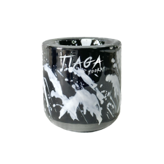 Глиняна чаша Tiaga Hookah Black hurricane (Чорний, Білий)