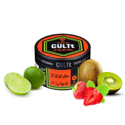 Табак CULTt Medium M24 Strawberry Kiwi Lime (Клубника Киви Лайм Лёд, 100 г)