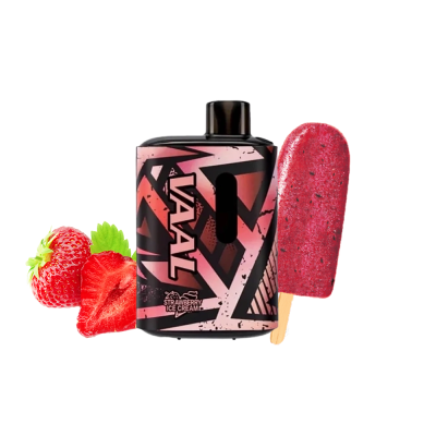 VAAL E5000 Strawberry ice cream (Полуничне морозиво) Одноразовий POD