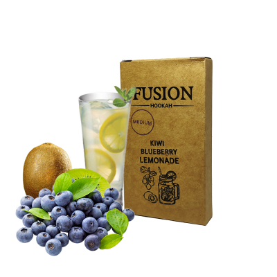 Табак Fusion Medium Kiwi Blueberry Lemonade (Лимон Киви Голубика, 100 г)