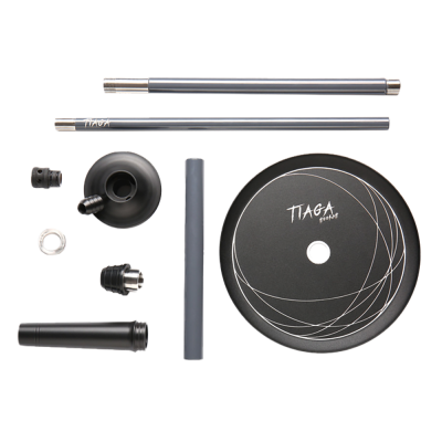 Кальян Tiaga Iris Black (чорний, базовий комплект)