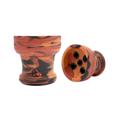 Глиняна чаша Lavart Nedra Inferno (помаранчевий з червоним)