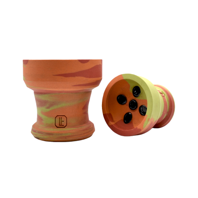 Глиняна чаша Lavart Nedra Sunset (помаранчевий з червоним та жовтим)