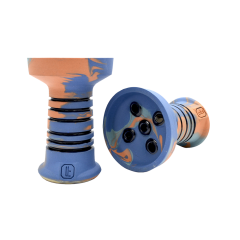 Глиняна чаша Lavart Spectra Alcedo (помаранчевий із синім)