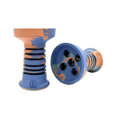 Глиняна чаша Lavart Spectra Alcedo (помаранчевий із синім)