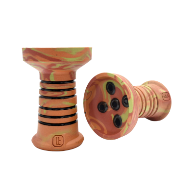 Глиняна чаша Lavart Spectra Sunset (помаранчевий з червоним та жовтим)