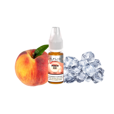Рідина Elfliq Peach ice (Персик Лід, 50 мг, 10 мл)