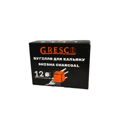 Горіхове вугілля для кальяну Gresco (0,17 кг, 12 шт, р25)