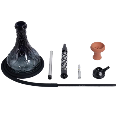 Кальян Yahya ZL119 Black (чорний, повний комплект) Кальян Yahya ZL119 Black (чорний, повний комплект)