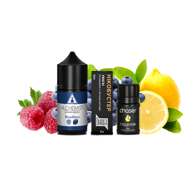Набір для самозамішування Alchemist Salt BlueRazz (БлюРазз, 50 мг, 30 мл)