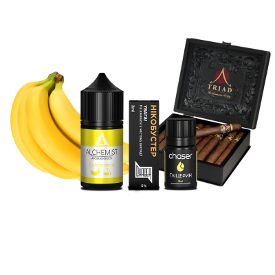Набір для самозамішування Alchemist Salt CubanaBanana (Кубана Банана, 50 мг, 30 мл)