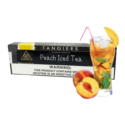 Табак Tangiers Noir №90 Peach Iced Tea (Персиковый чай со льдом, 250 г) Чёрная упаковка