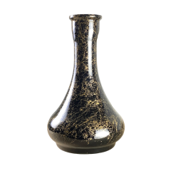 Колба для кальяну Drop Gold Splash (Чорний, золотисті розводи)