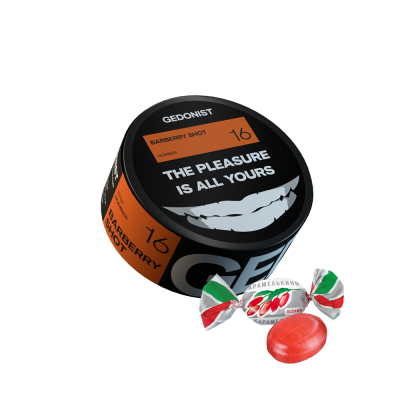Тютюн Gedonist №16 Barberry shot (Барбариска, 100 г)