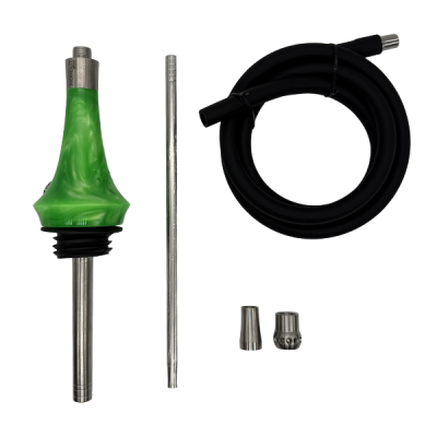 Кальян Totem Hookah Monolit Micra Silver Shine (Металлик, полный комплект)