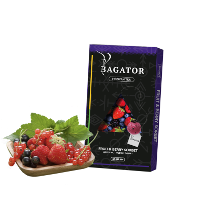 Кальянна чайна суміш Bagator Hookah Tea Fruit Berry Sorbet (Фруктово-ягідний сорбет, 50 г)