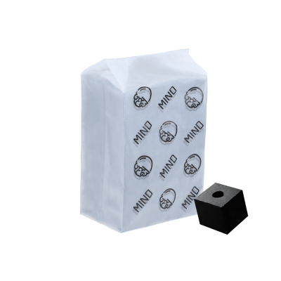 Горіхове вугілля для кальяну Mind Air Gap (1 кг, 72 шт, р25, без коробки)