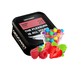 Табак Gedonist №21 Barby Gum (Клубнично-малиновая жвачка, 200 г)