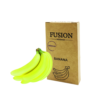 Табак Fusion Medium Green Banana (Зелёный Банан, 100 г)