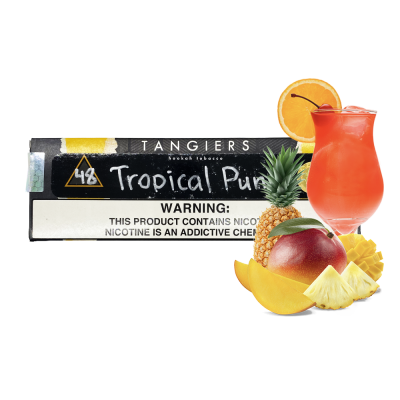 Табак Tangiers Noir №48 Tropical Punch (Тропикал Пунш, 250 г) Чёрная упаковка
