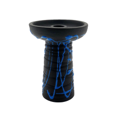 Глиняна чаша Gusto Bowls Classic Phunnel Black Glaze Blue (синє поливання)