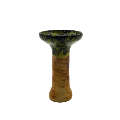 Глиняна чаша 2x2Hookah Sky Black Green (Чорний Зелений)