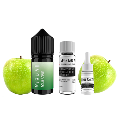 Набір для самозамішування Mix Bar Sour Apple (Кисле Яблуко, 50 мг, 30 мл)